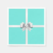 Bride & Co. Turquoise/Blauwgroen Borden van de Bri Servet (Voorkant)