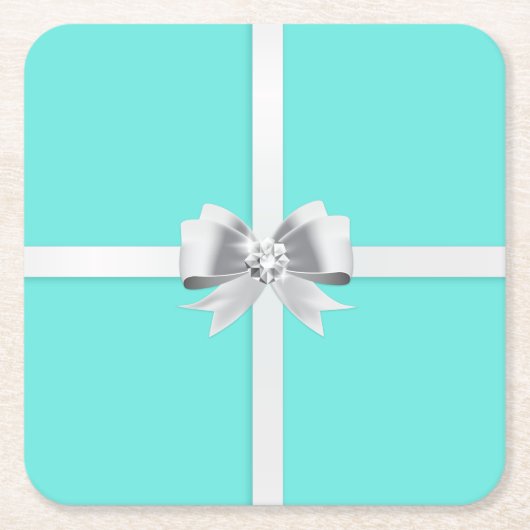 Bride & Co. Turquoise/Blauwgroen Onderzetter Brida (Voorkant)