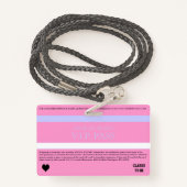 BRIDE & CO VIP Bachelorette Douche Party Entry Badge (Achterkant met draagriem)