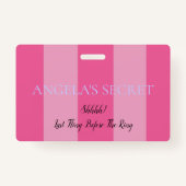 BRIDE & CO VIP Bachelorette Douche Party Entry Badge (Voorkant)