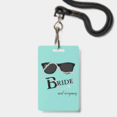 BRIDE CO VIP Diamond Tiara Party Badge (Front with Lanyard)