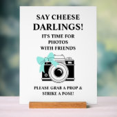 Bride & Co. Vrijgezellenfeest Turquoise Acryl Bord (Neutraal)