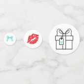 Bride & Co. Vrijgezellenfeest Turquoise Confetti (Voorkanten)