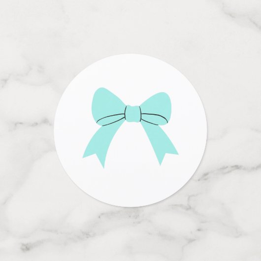 Bride & Co. Vrijgezellenfeest Turquoise Confetti (Kleine voorkant)