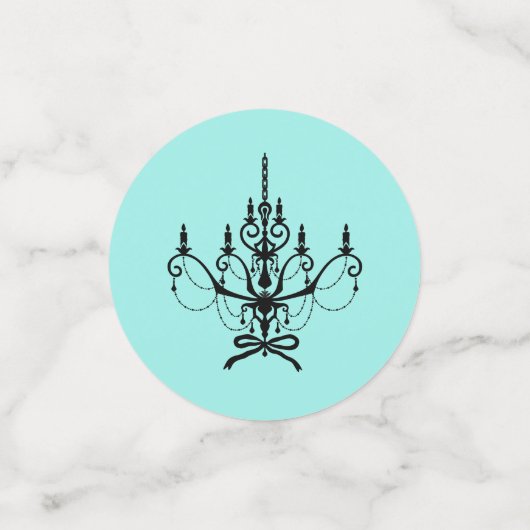 Bride & Co. Vrijgezellenfeest Turquoise Confetti (Kleine voorkant)