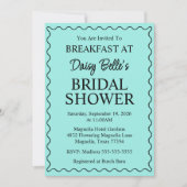 Bride & Co. Vrijgezellenfeest Turquoise Kaart (Voorkant)