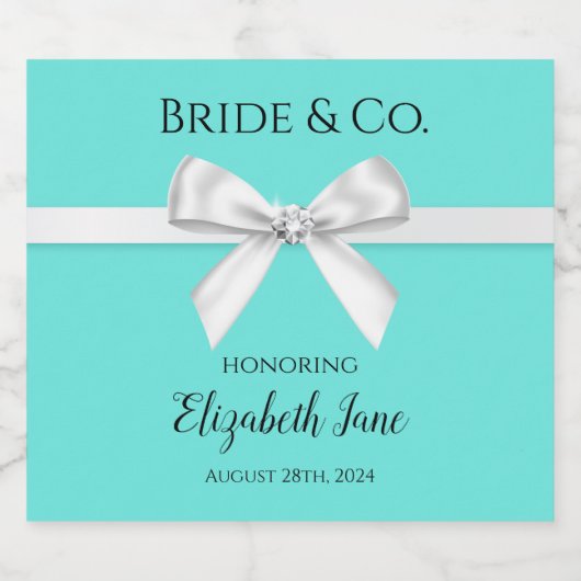 Bride & Co. Vrijgezellenfeest Wijnflesetiketten Sparkling Wijnetiket (Enkel label)