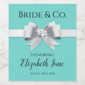 Bride & Co. Vrijgezellenfeest Wijnflesetiketten Wijn Etiket (Enkel label)