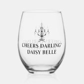 Bride & Co. Vrijgezellenfeest Wijnglas Zonder Voet (Voorkant)