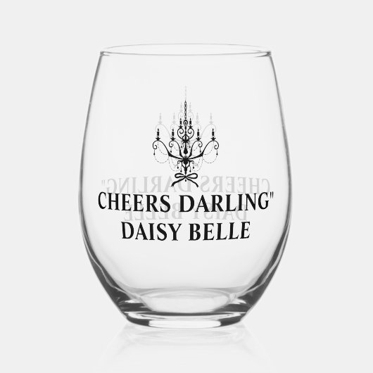 Bride & Co. Vrijgezellenfeest Wijnglas Zonder Voet (Voorkant)