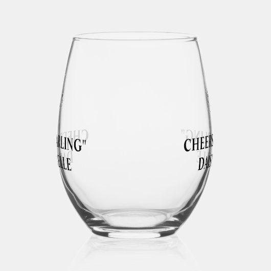 Bride & Co. Vrijgezellenfeest Wijnglas Zonder Voet (Links)