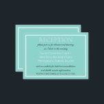 Bride & Co Wedding Suite Elegant Reception Informatiekaartje<br><div class="desc">Voltooi uw lieflijke uitnodiging met deze insteekkaarten. Ontworpen om met uw partijthema te coördineren personaliseer hen aangezien u kiest. Kaarten worden in een assortiment van maten en papierselectie geplaatst. Zoek naar het coördineren van enveloppen, postzegels en andere partijideeën die allemaal deel uitmaken van de BRIDE & CO. Wedding Suite collectie....</div>