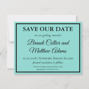 Bride & Co Wedding Suite Modern Blauwgroen Blue Save The Date
