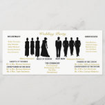 BRIDE & CO White & Gold Polka Dot Wedding Party Programmakaart<br><div class="desc">Begin je feest met deze leuke rackkaart voor het bruiloft,  perfect voor je bruidfeest.  Pas het aan zoals u kiest.  Zoek naar het coördineren van enveloppen,  postzegels en andere leuke partijideeën die allemaal deel uitmaken van het Polka Dot Party collectie.</div>