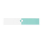 BRIDE & Co You & Me Blauwgroen Blue Wedding Suite Uitnodigingen Wikkel (Vlak)