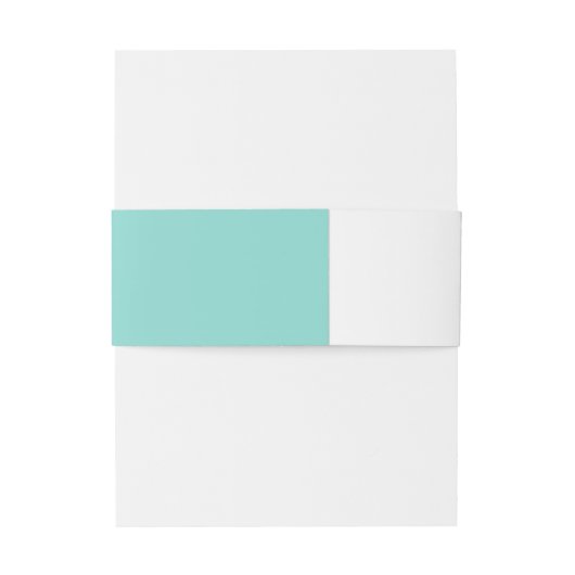 BRIDE & Co You & Me Blauwgroen Blue Wedding Suite Uitnodigingen Wikkel (Achterkant Voorbeeld)