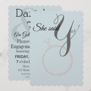 BRIDE & CO Ze zei Ja! Diamond Ring Verloving Kaart