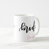 Bride Coffee Mok - Persoonlijke naam (Voorkant rechts)