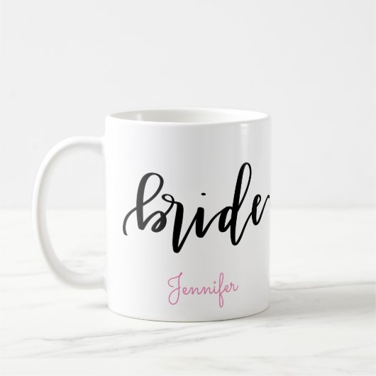 Bride Coffee Mok - Persoonlijke naam (Links)