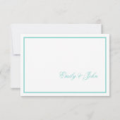 BRIDE Country Wedding Suite White Traditional RSVP Kaartje (Achterkant)