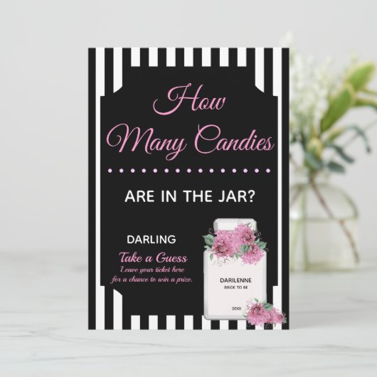 BRIDE Couture Theme Party Hoeveel Kisses spelen (Staand voorkant)