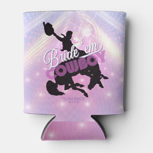 Bride Cowboy Bachelorette v2 Team Bride ID928 Blikjeskoeler (Voorkant)