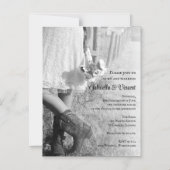 Bride, Cowboy Boots en Sunflower Country Weddensch Magnetische Uitnodiging (Voorkant)