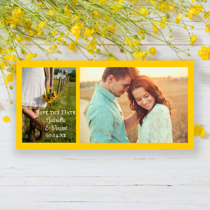 Bride, Cowboy Boots en Sunflower Save the Date