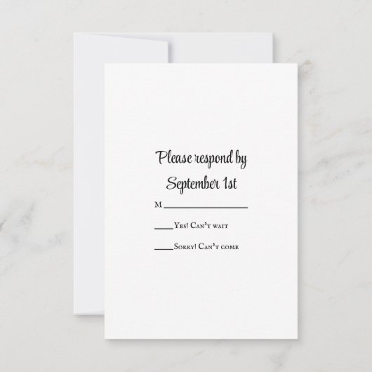 Bride, Cowboy Boots, Sunflower Ranch Wedding RSVP (Achterkant)