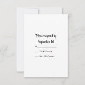 Bride, Cowboy Boots, Sunflower Ranch Wedding RSVP Kaartje (Achterkant)