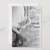 Bride, Cowboy Boots, Sunflower Rehearsal Dinner Kaart (Voorkant)