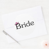 Bride (Cowboy Pet) Ronde Sticker (Envelop)