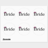 Bride (Cowboy Pet) Ronde Sticker (Vel)