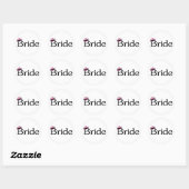 Bride (Cowboy Pet) Ronde Sticker (Vel)