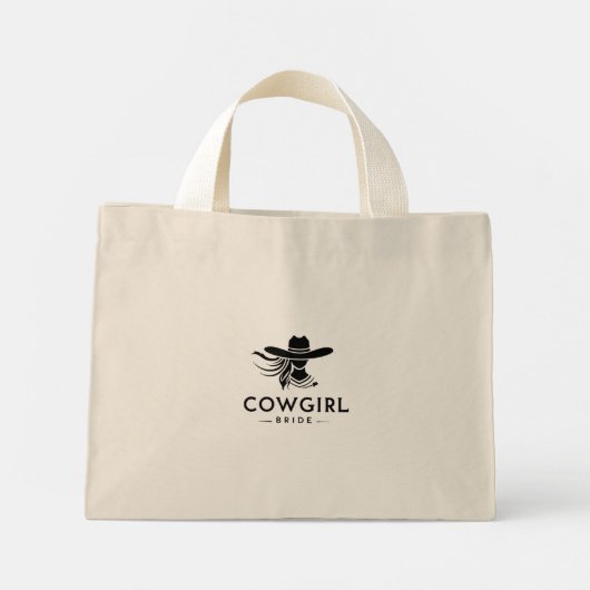 Bride & Cowgirl Canvas tas (Achterkant)