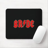Bride Crew Rock Roll Gothic Halloween Party Gift F Muismat (Met muis)