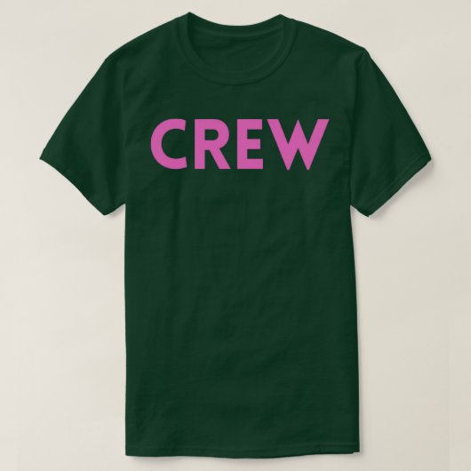 Bride Crew Roze Bachelorette Party Group Celebrati T-shirt (Design voorkant)