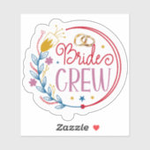 Bride Crew Sparkle Sticker (Vel)