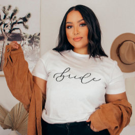 Bride Cute Script Bachelorette/Bridal Party Shirt