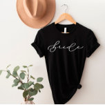 Bride Cute Script Bachelorette/Bridal Party Shirt<br><div class="desc">We voegen altijd dagelijks nieuwe design toe!</div>