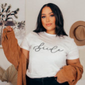 Bride Cute Script Bachelorette/Bridal Party Shirt