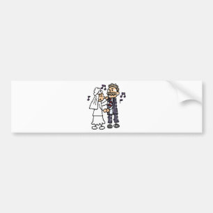 Bride Dances met vader Daughter Weddenance Bumpersticker