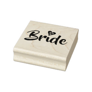 Bride Datum Hart Persoonlijk Rubberstempel