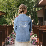 Bride Denim Jacket<br><div class="desc">Prachtige bruid denim jas. Perfect voor afbeelding met de bruidsfeestje!</div>