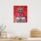 BRIDE DIA DE LOS MUERTOS POSTER (Keuken)
