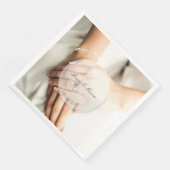 Bride diamanten ring, geschikt voor bruiloft servetten (Hoek)