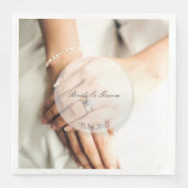 Bride diamanten ring, geschikt voor bruiloft servetten (Voorkant)