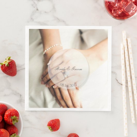 Bride diamanten ring, geschikt voor bruiloft servetten (Insitu)