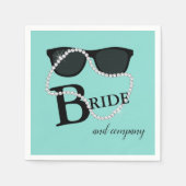 BRIDE Diamond Glam & Bling Tiara Party Shower Servet (Voorkant)