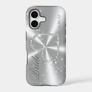 BRIDE - DIAMOND HEART OP SILVER SATIN